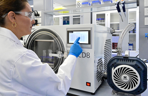 "The control panel provides intuitive controls to allow the unit to be run manually or in fully automatic mode. This simplicity allows even beginners to navigate the freeze drying process with ease."