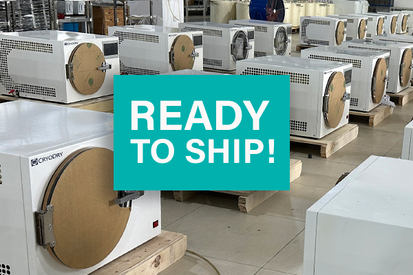 CryoDry CD8 Freeze Dryers ready for shipping