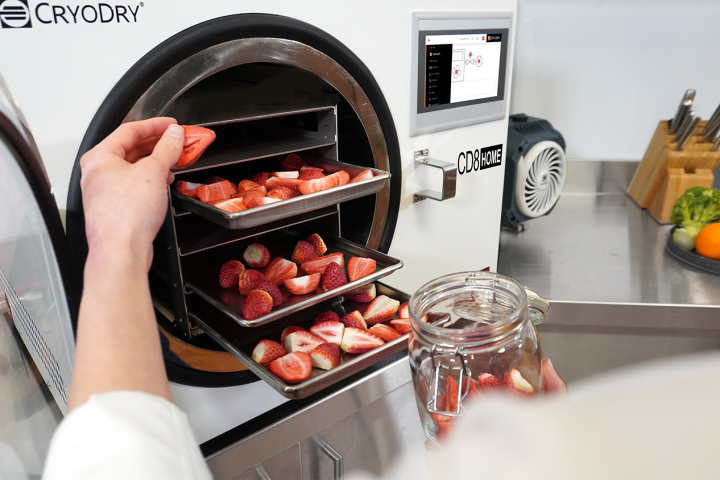 Unloading strawberries from CD8 Home